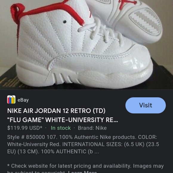 Retro Jordan 12s "flu game" - Picture 9 of 9